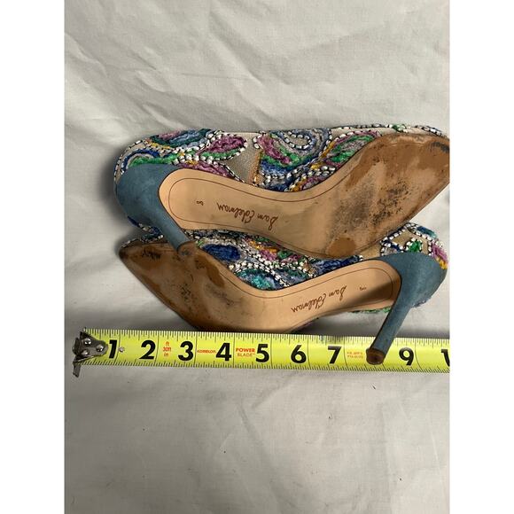 Sam Edelman Hazel Embroidered Mesh Pumps Women’s 8 Medium - Picture 7 of 8